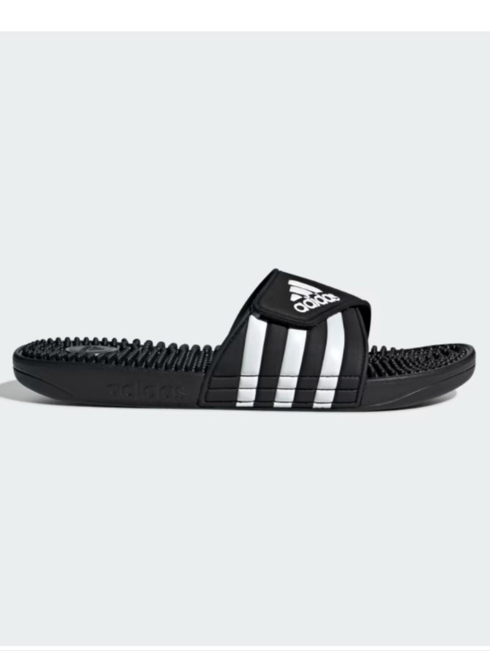 Adidas Adissage Slide Sandals in Black and White